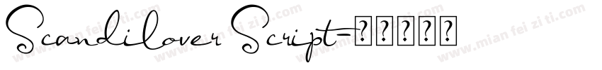 Scandilover Script字体转换